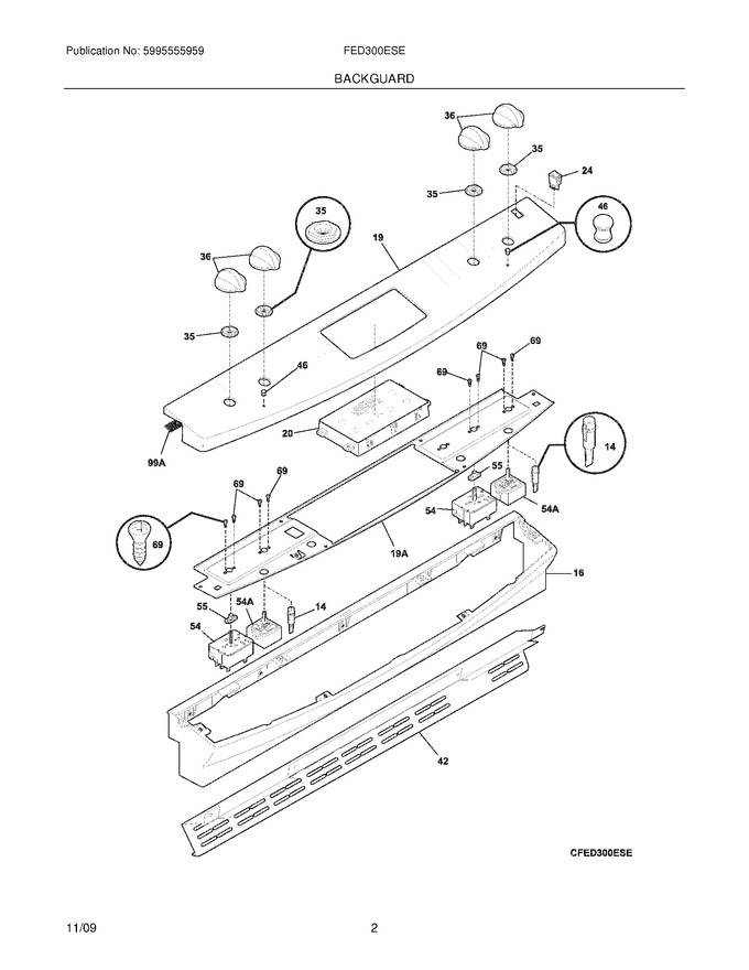 Diagram for FED300ESE
