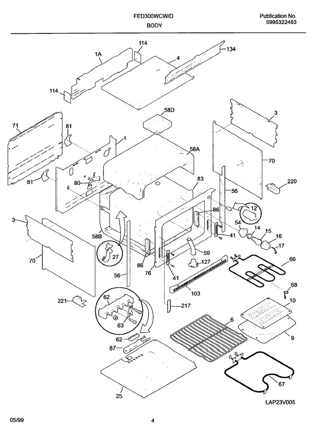 Diagram for FED300WCDH