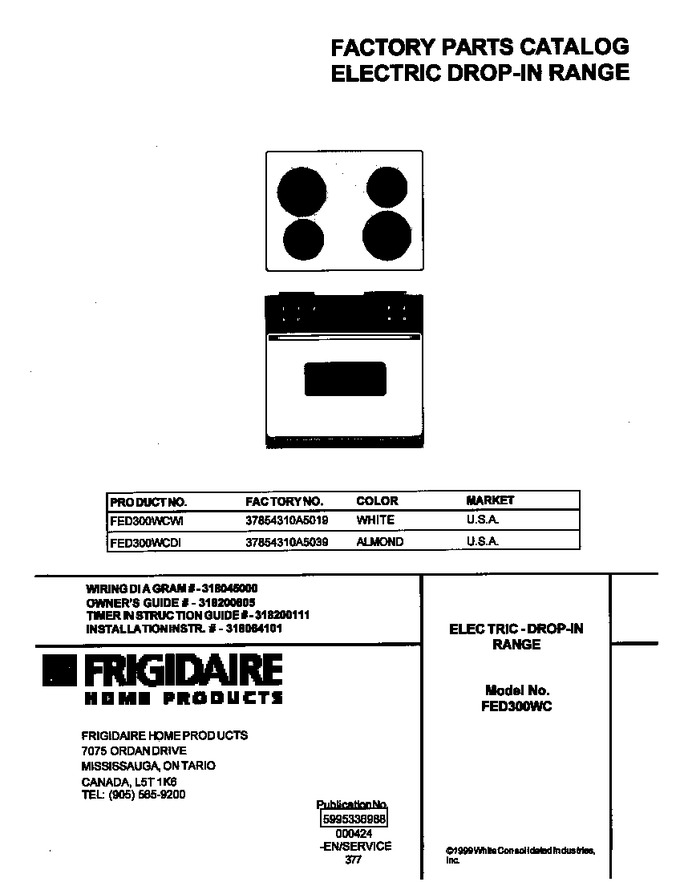 Diagram for FED300WCWI