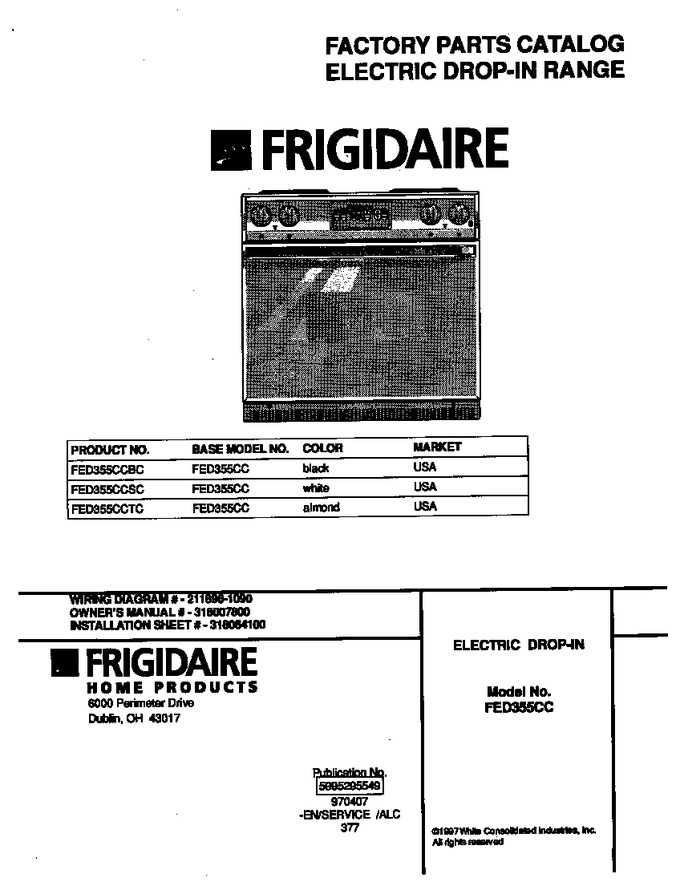 Diagram for FED355CCTC