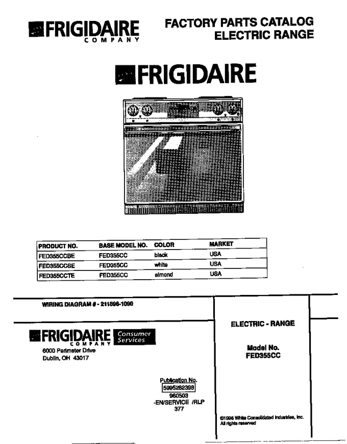 Diagram for FED355CCTE