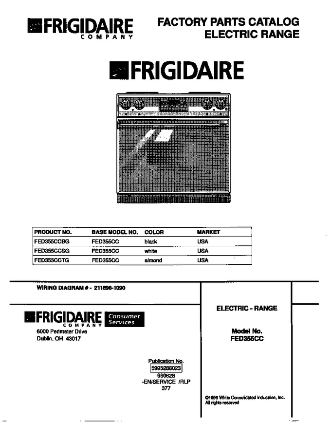 Diagram for FED355CCTG