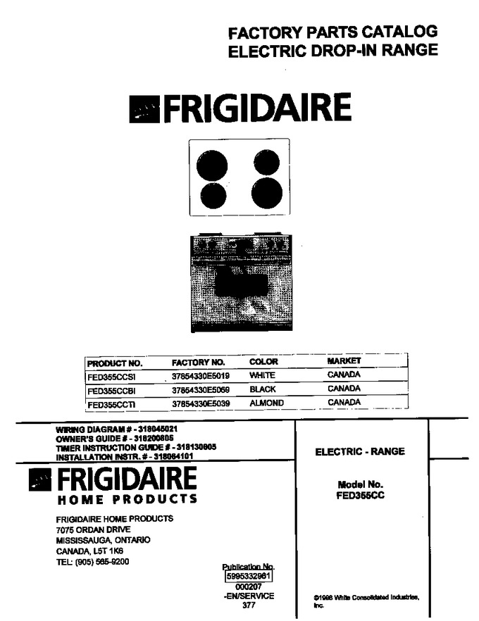 Diagram for FED355CCTI