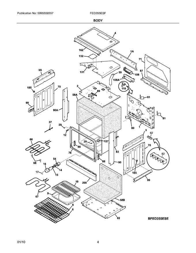 Diagram for FED355ESF