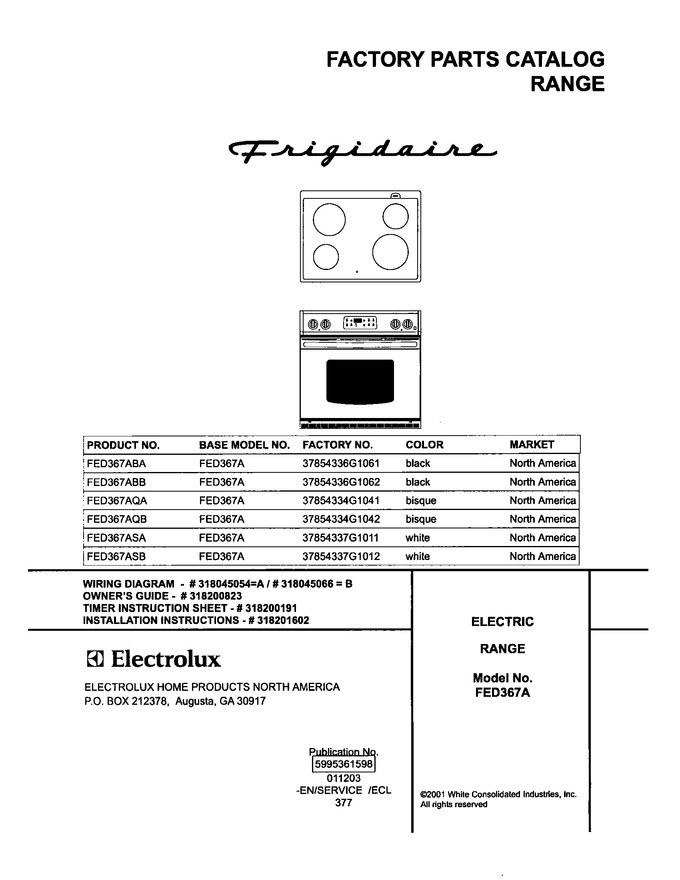 Diagram for FED367ASB