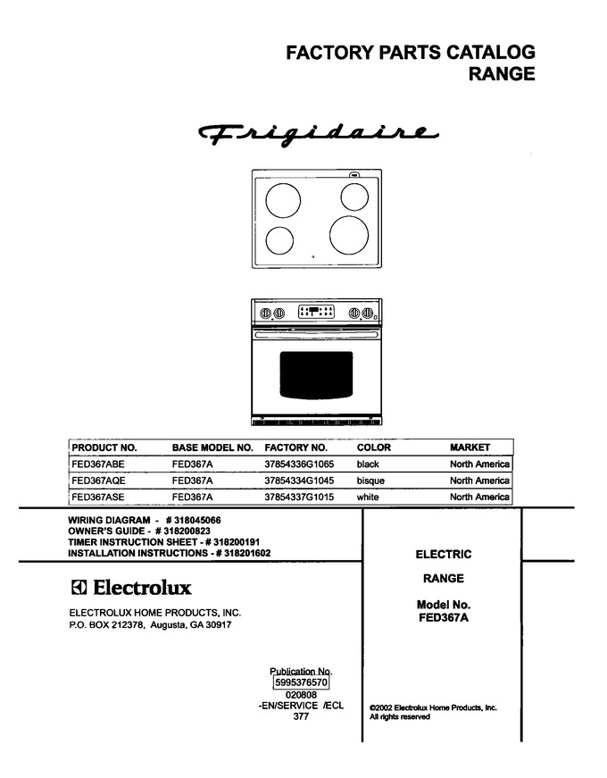 Diagram for FED367AQE