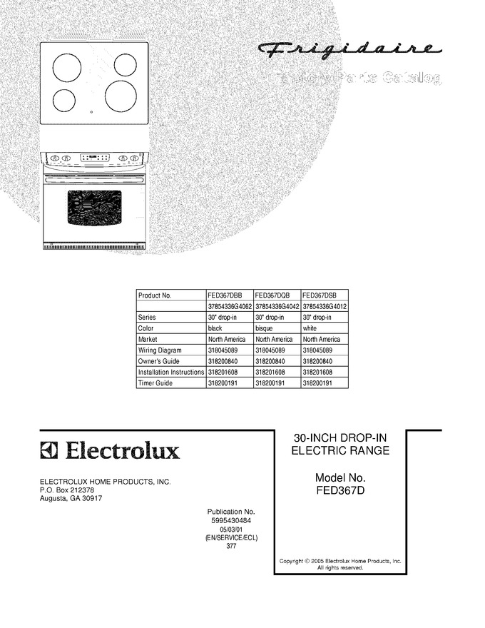 Diagram for FED367DQB