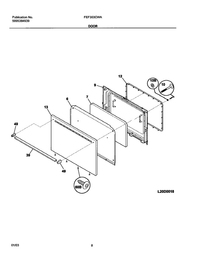 Diagram for FEF303CWA