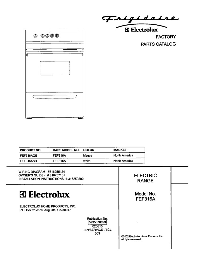 Diagram for FEF316ASB