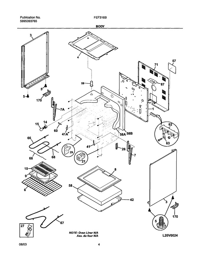 Diagram for FEF316BSB