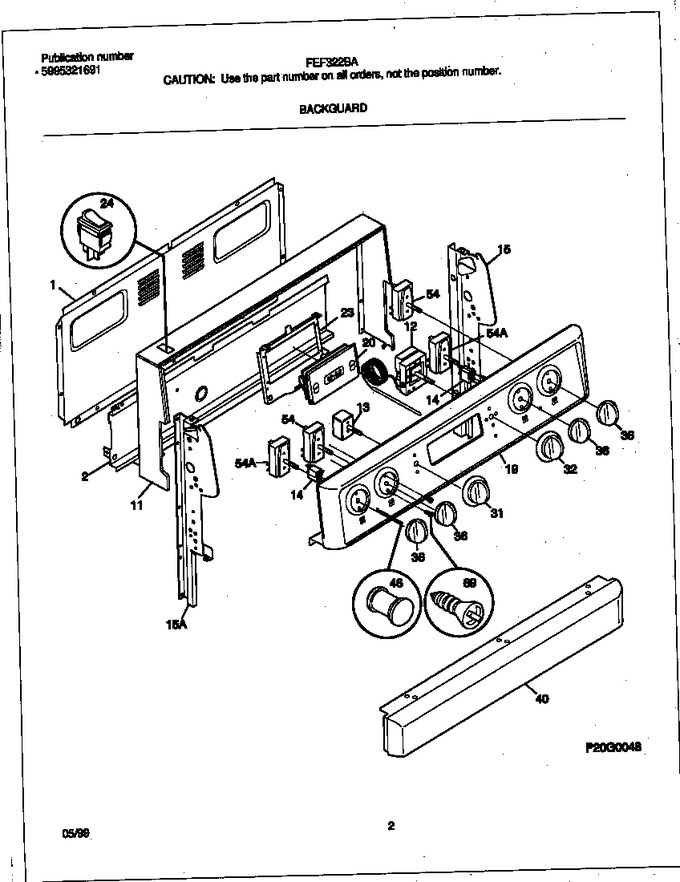 Diagram for FEF322BAWK