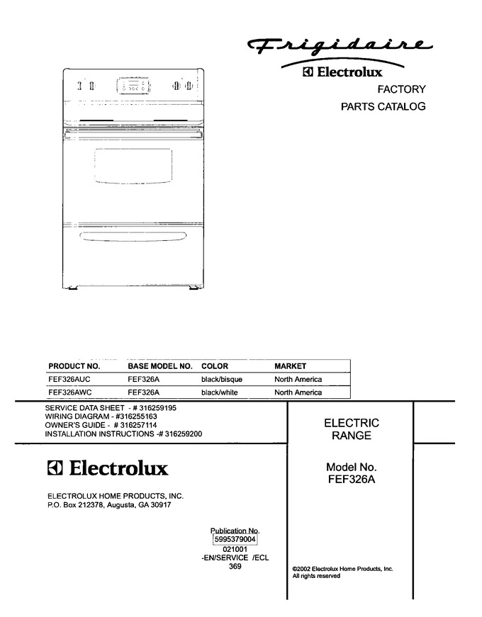 Diagram for FEF326AWC