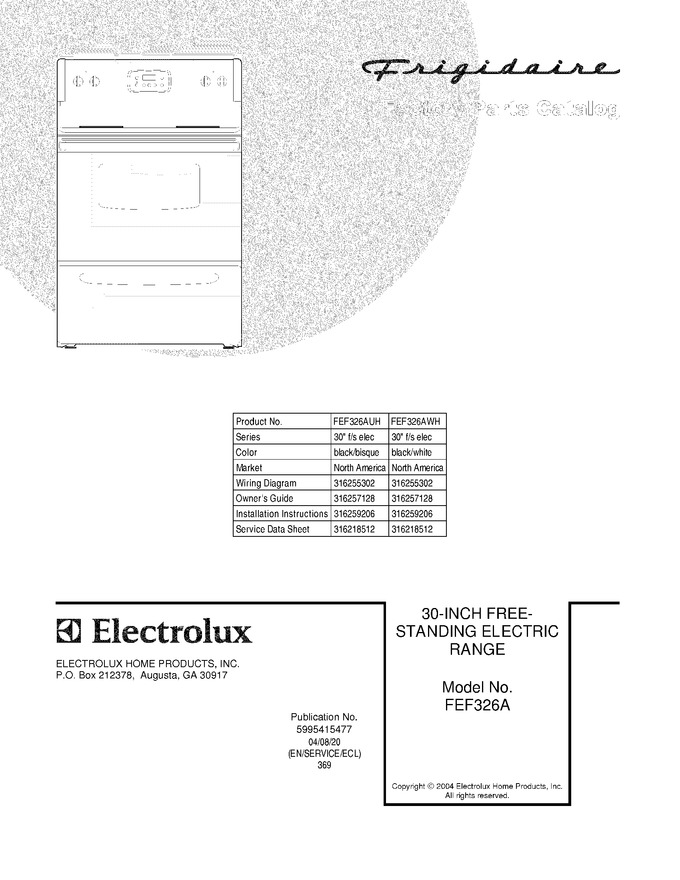 Diagram for FEF326AWH