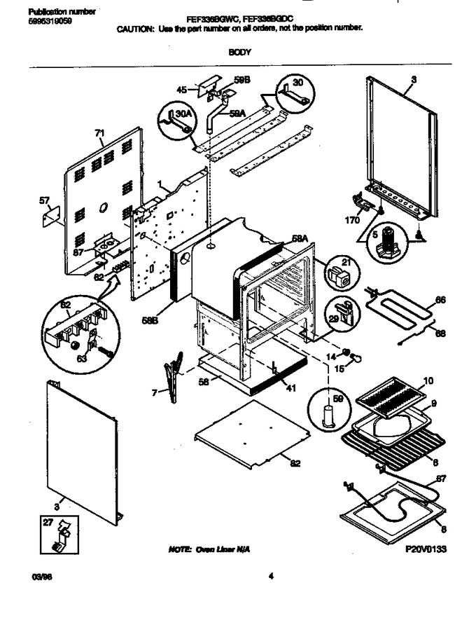 Diagram for FEF336BGDC