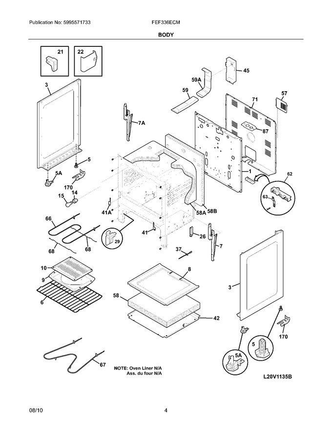 Diagram for FEF336ECM