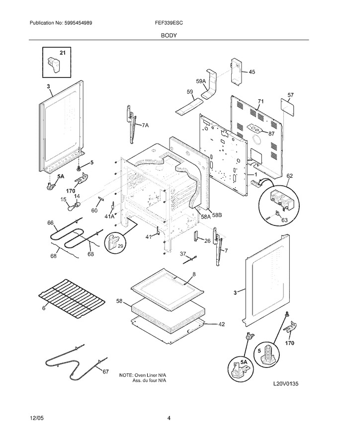 Diagram for FEF339ESC