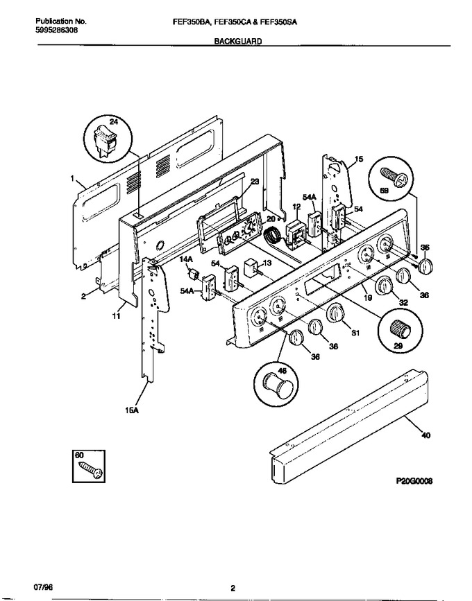 Diagram for FEF350CASG