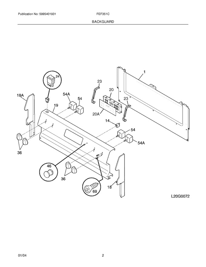 Diagram for FEF351CUB