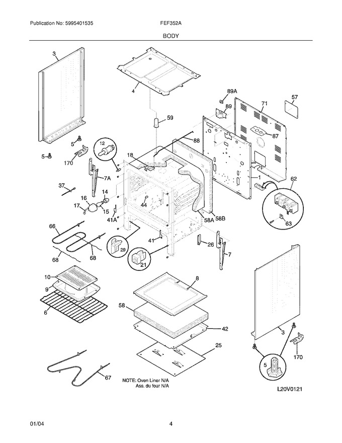 Diagram for FEF352AWG
