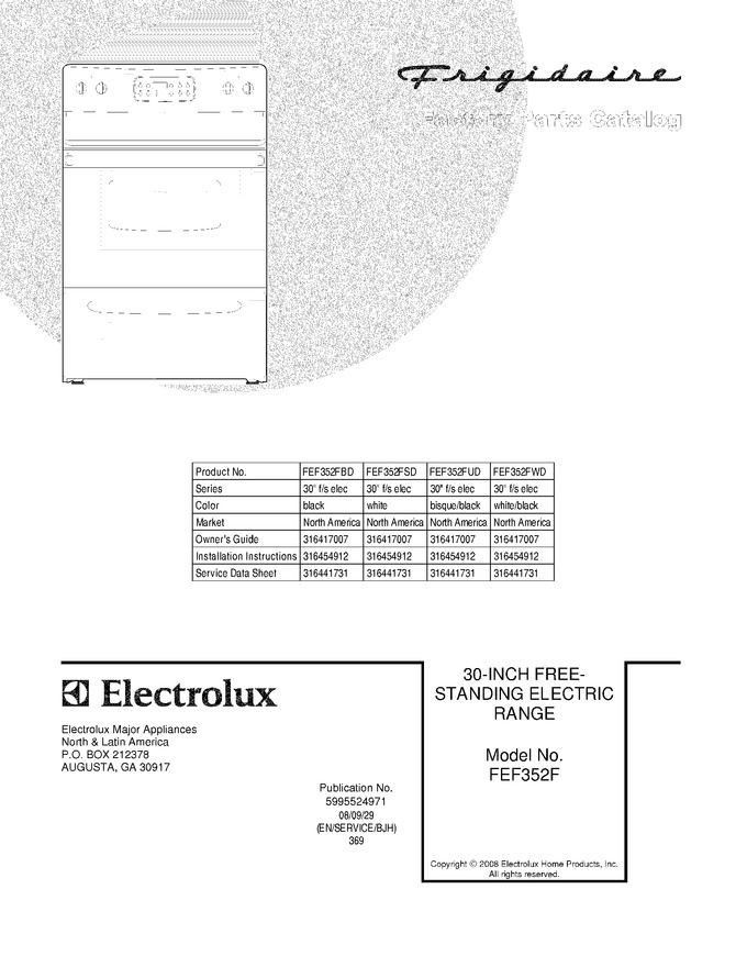 Diagram for FEF352FSD