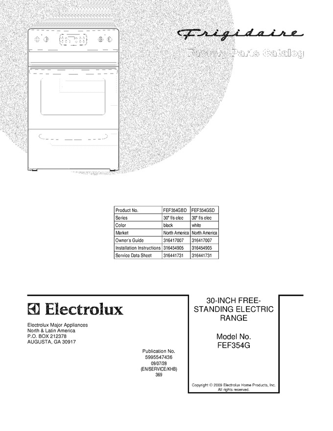 Diagram for FEF354GSD