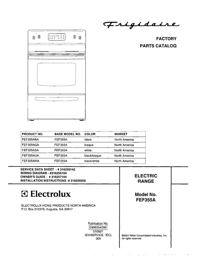 Diagram for FEF355ASA