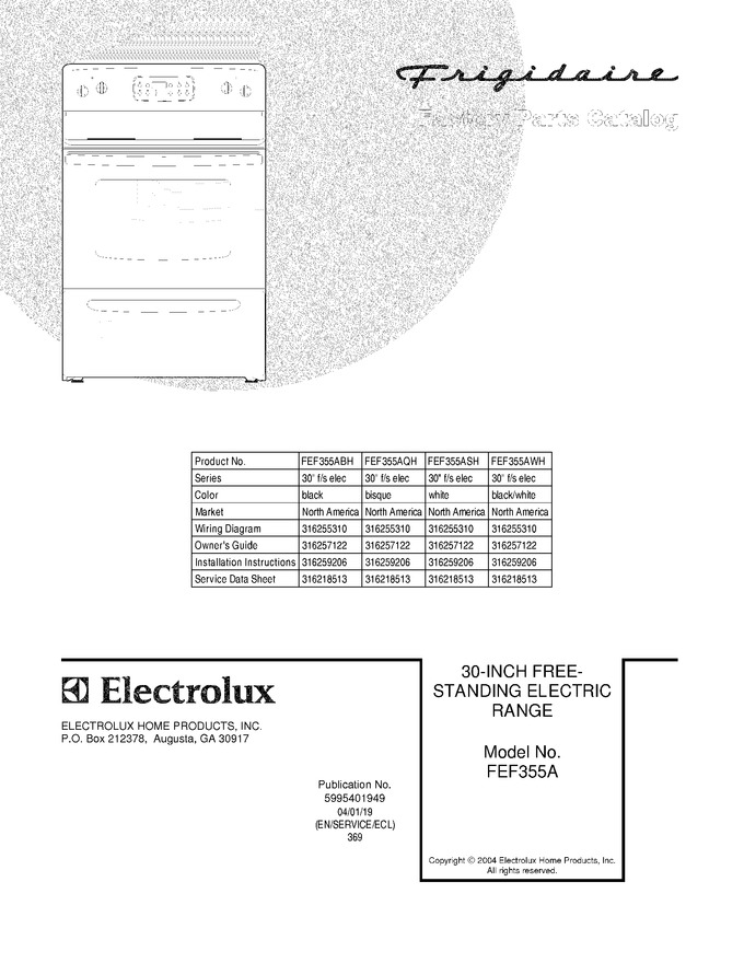 Diagram for FEF355ABH