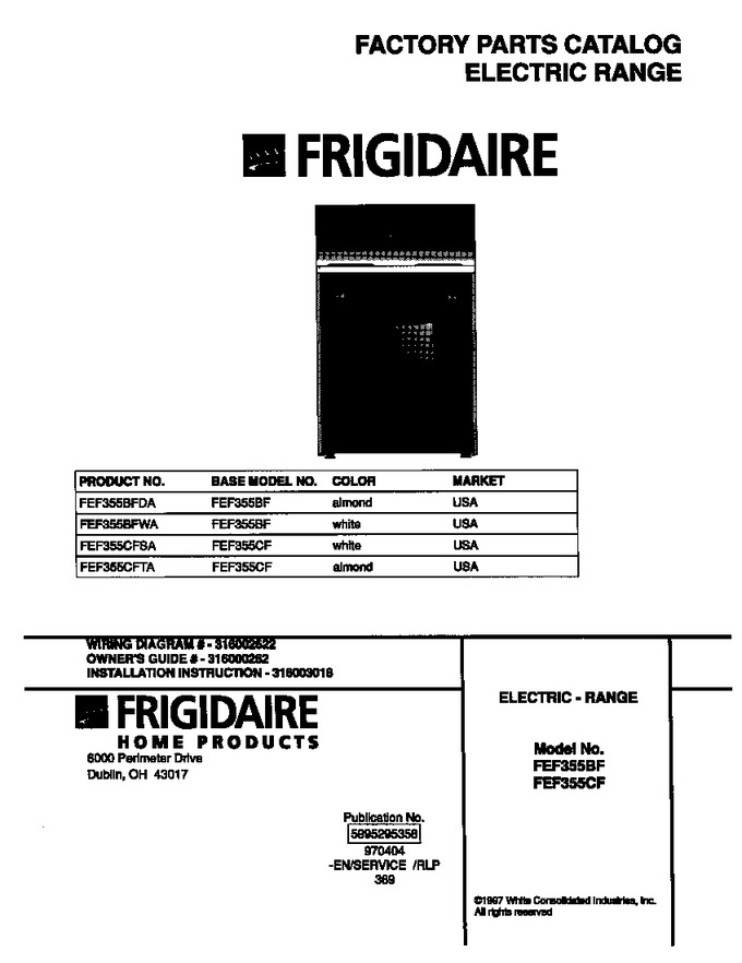 Diagram for FEF355CFTA