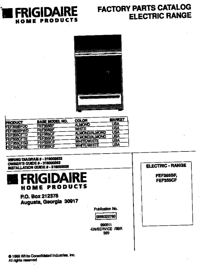 Diagram for FEF355CFSE