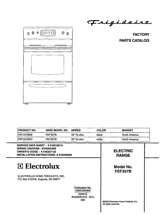 Diagram for FEF357BSD