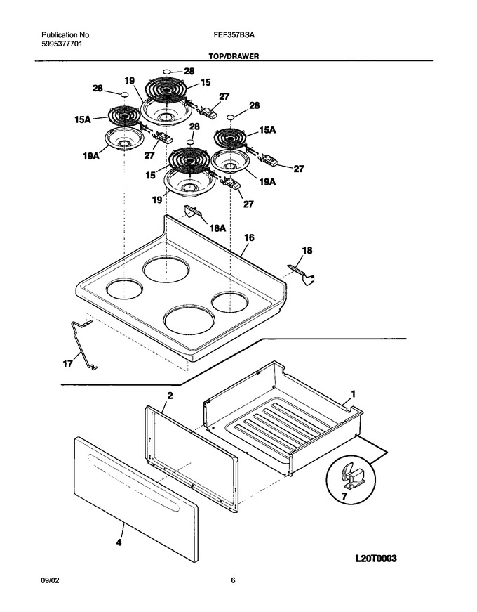 Diagram for FEF357BSA