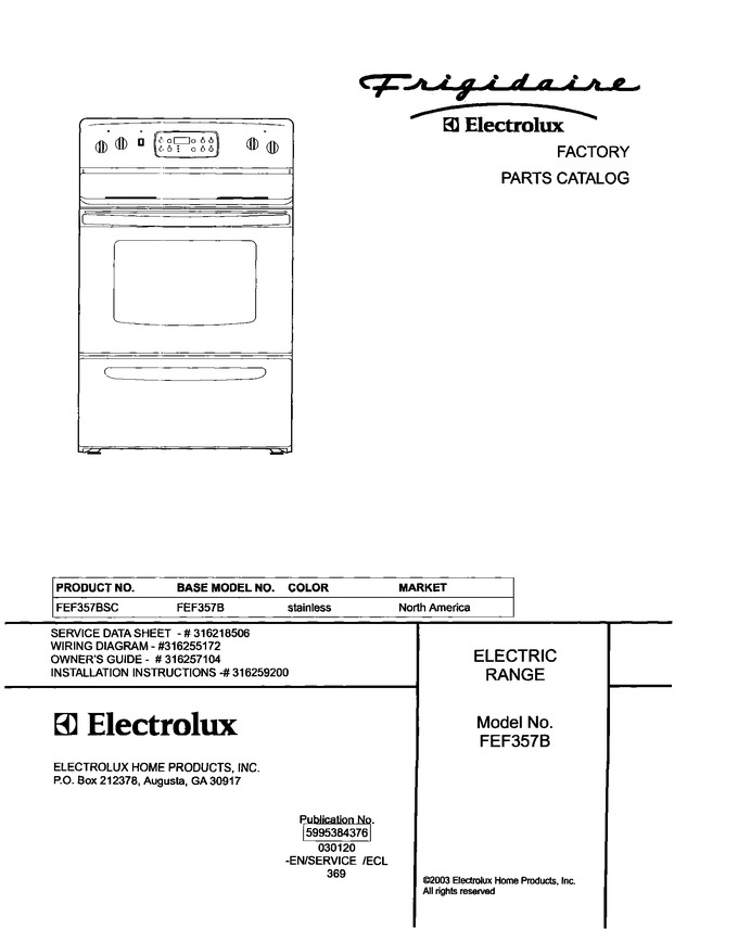 Diagram for FEF357BSC