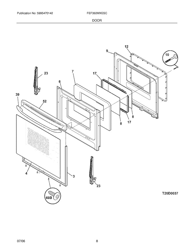 Diagram for FEF362MXESC