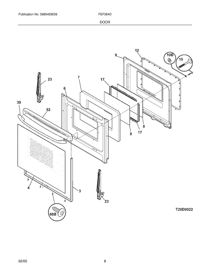 Diagram for FEF364DUB