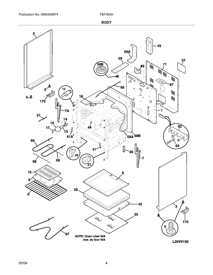 Diagram for FEF365ASH