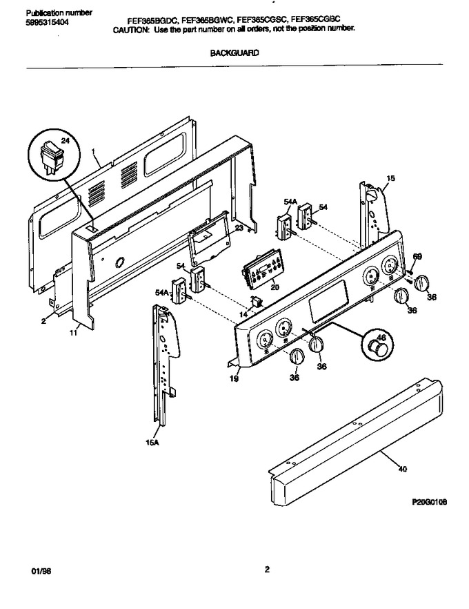 Diagram for FEF365BGDC