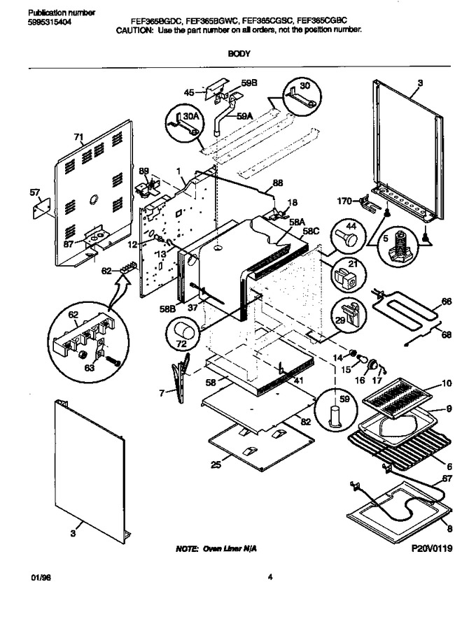 Diagram for FEF365BGDC