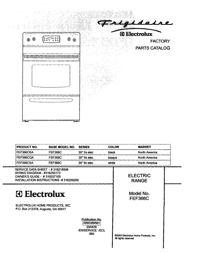 Diagram for FEF366CSA