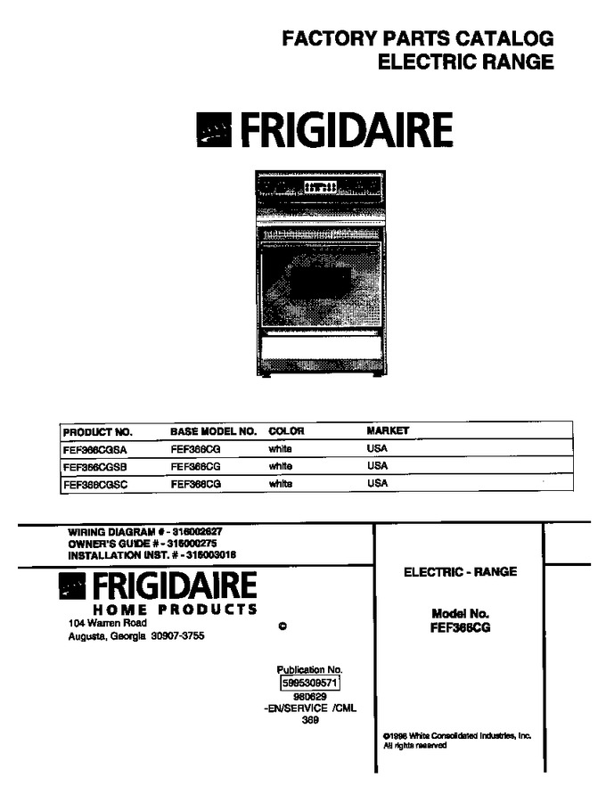 Diagram for FEF366CGSB