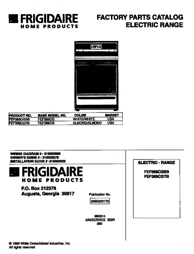 Diagram for FEF369CGTB