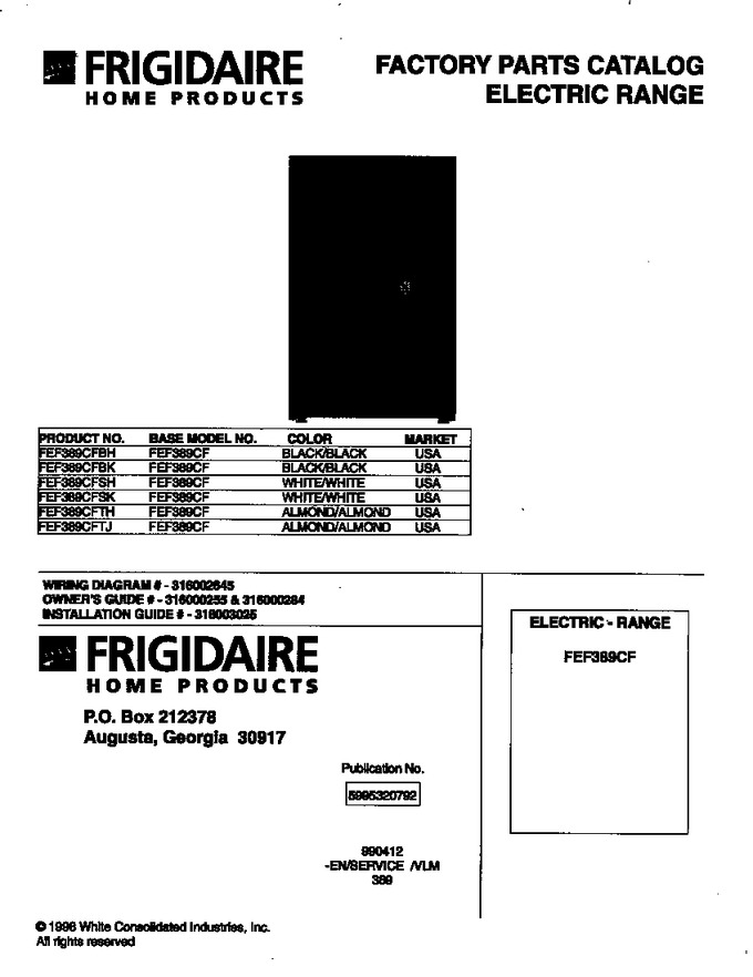 Diagram for FEF389CFBK