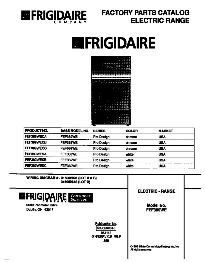 Diagram for FEF389WESB