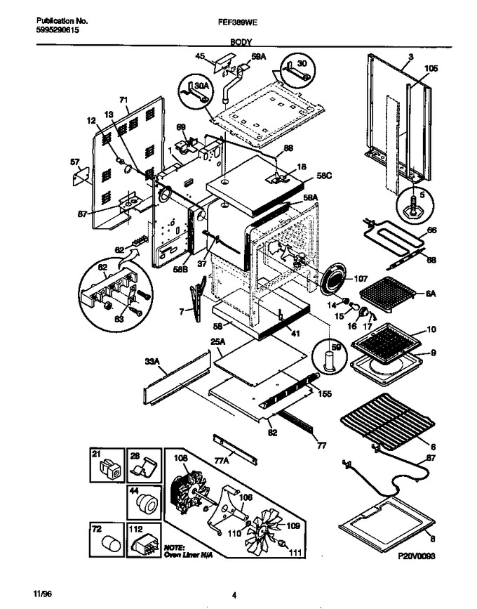 Diagram for FEF389WESB