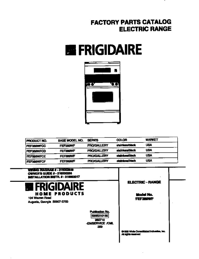 Diagram for FEF389WFCC