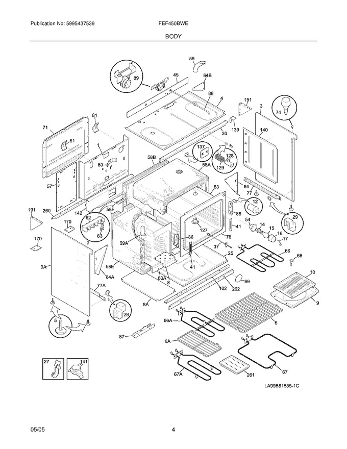 Diagram for FEF450BWE