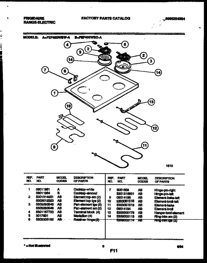 Diagram for FEF450WBDA