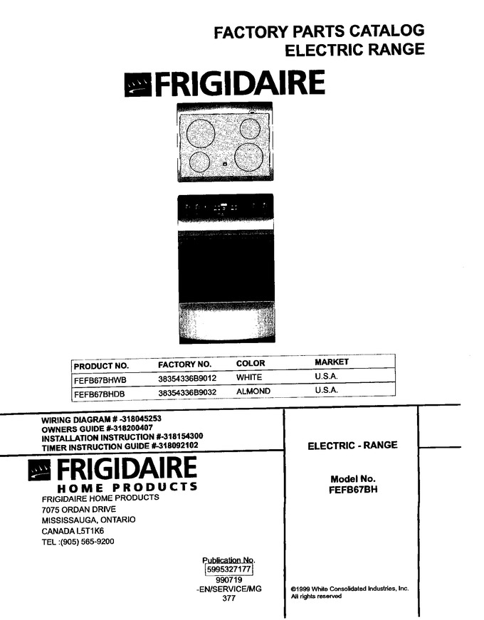 Diagram for FEFB67BHWB