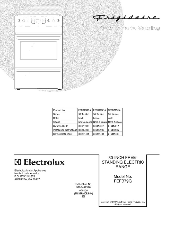Diagram for FEFB79GBA