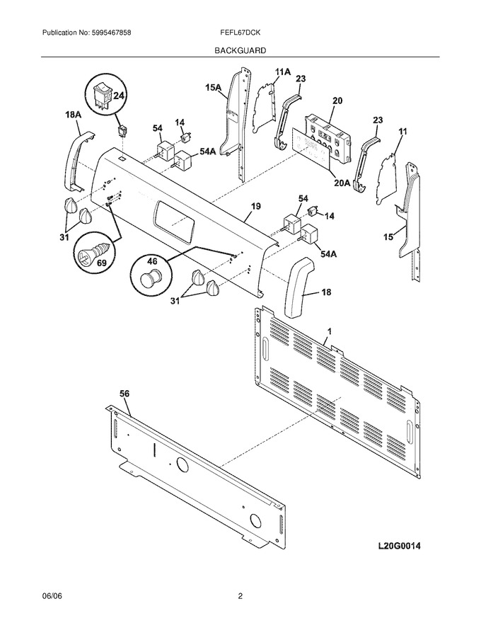 Diagram for FEFL67DCK
