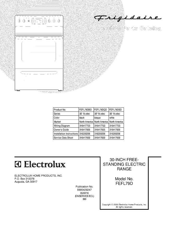 Diagram for FEFL79DSD